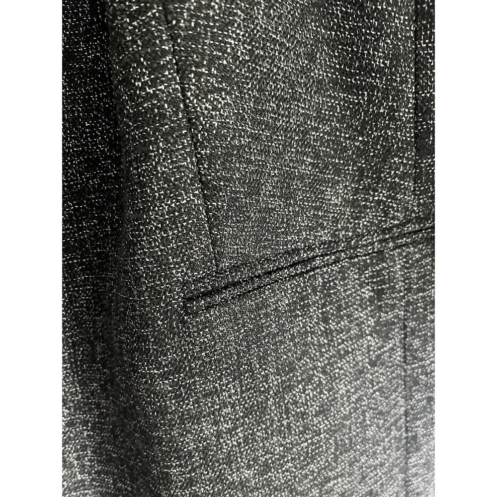H&M Gathered Sleeve Women's Blazer. Black With White Threading Size XL NWT - Picture 6 of 7